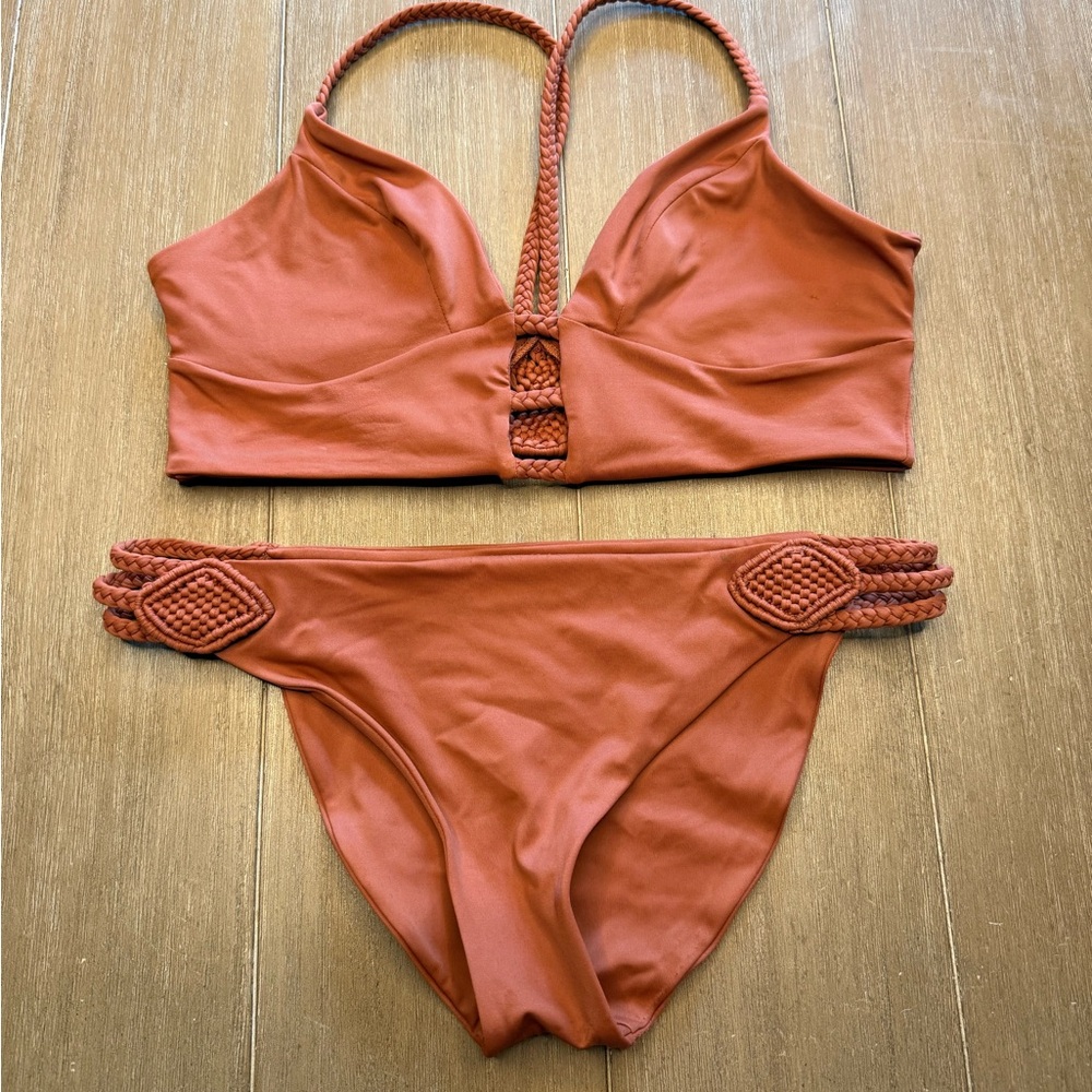Tori Praver Terracotta Bikini Set